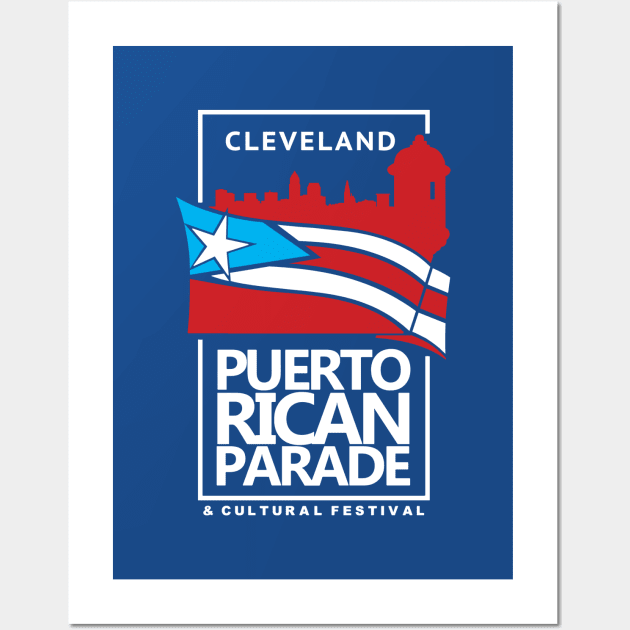 Official Parade Logo (White Text) Wall Art by Puerto Rican Parade